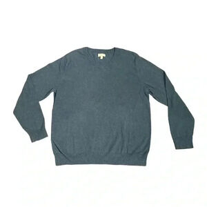 Women’s Sonoma Life + Style Blue V-neck Sweater Size Large